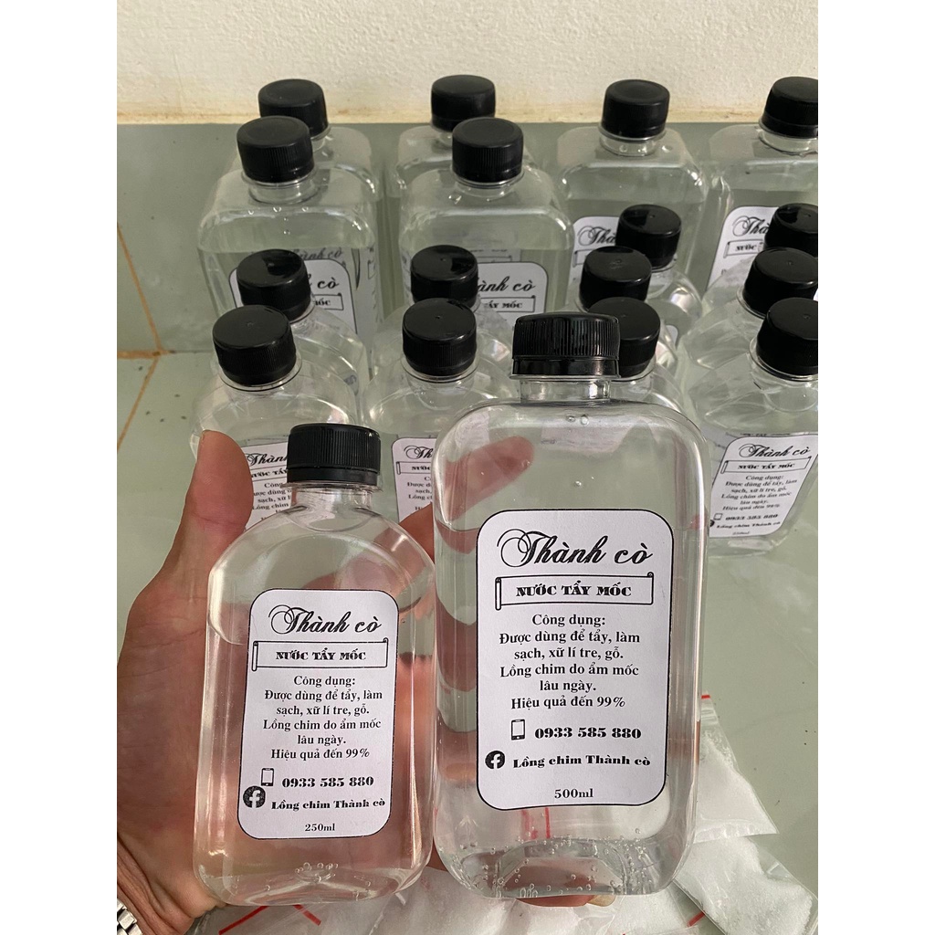 Nước tẩy mốc - Nước tẩy mốc lồng chim, đồ dùng tre gỗ lâu ngày bị ẩm mốc