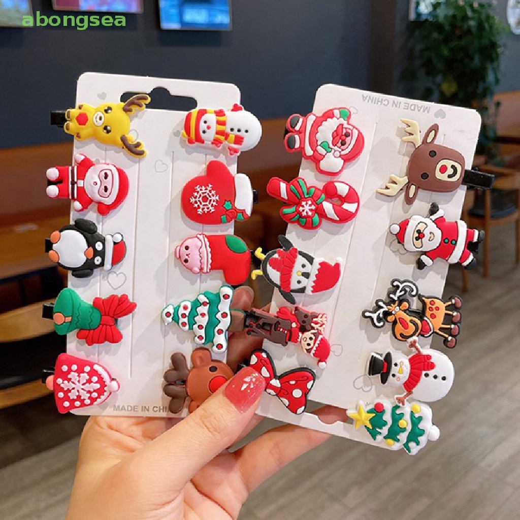 Set 10 Kẹp Tóc Hình Sừng Hươu Xinh Xắn Cho Bé Gái