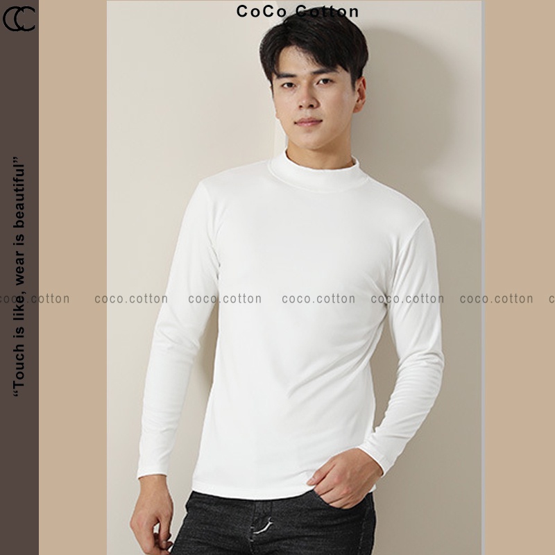 Áo giữ nhiệt nam dài tay thu đông COCOCOTTON CC15