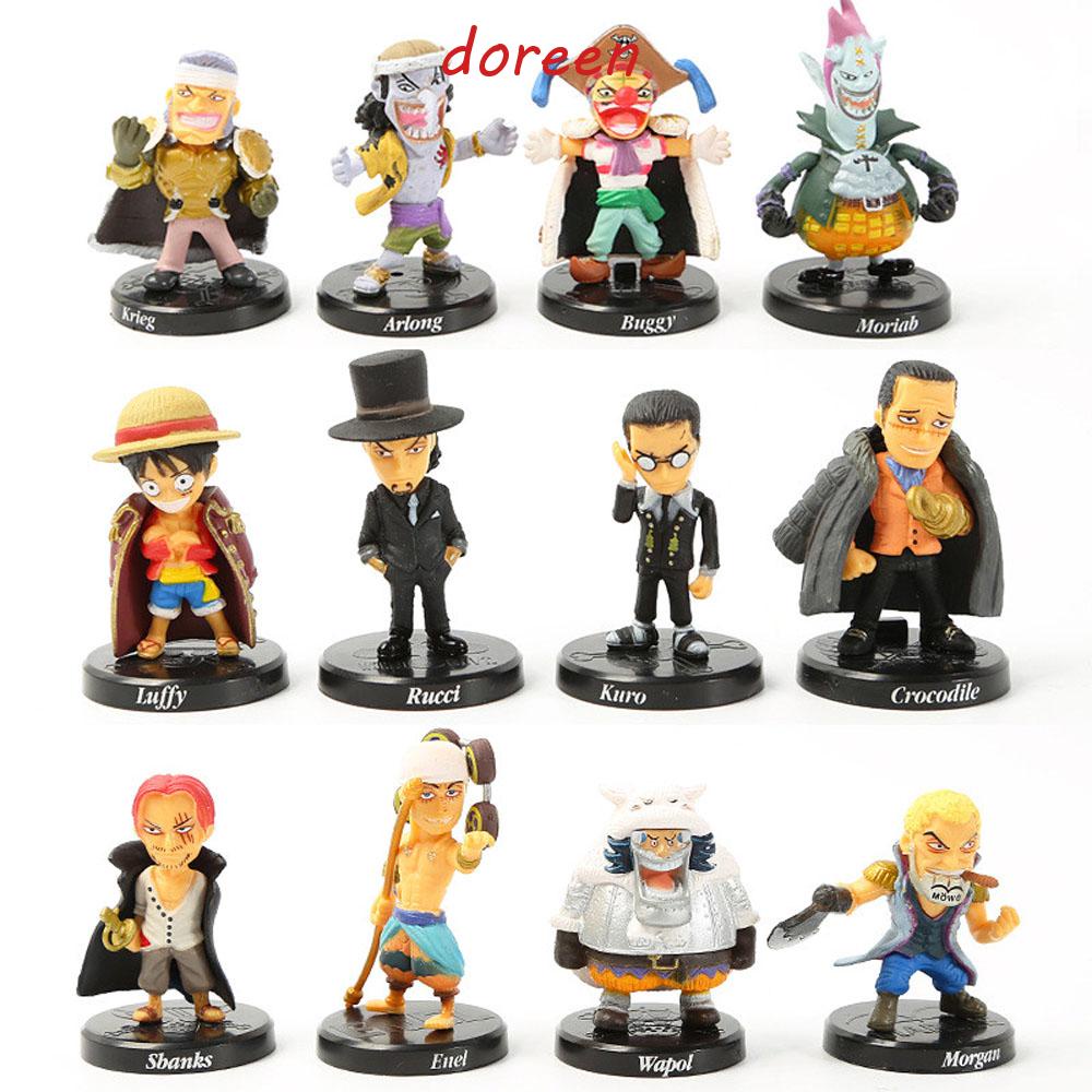 Mô Hình Nhân Vật Luffy / Lucci / Cá Sấu Bằng PVC Độc Đáo Dùng Trang Trí