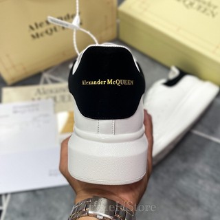 [TripleHStore] Giày Mcqueen Gót Đen ''Gót Nhung'' Cao Cấp [Full Phụ Kiện]