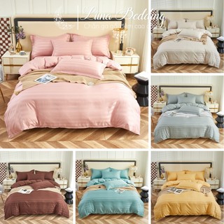 Bộ chăn ga gối phi lụa 3f mềm mượt luna bedding