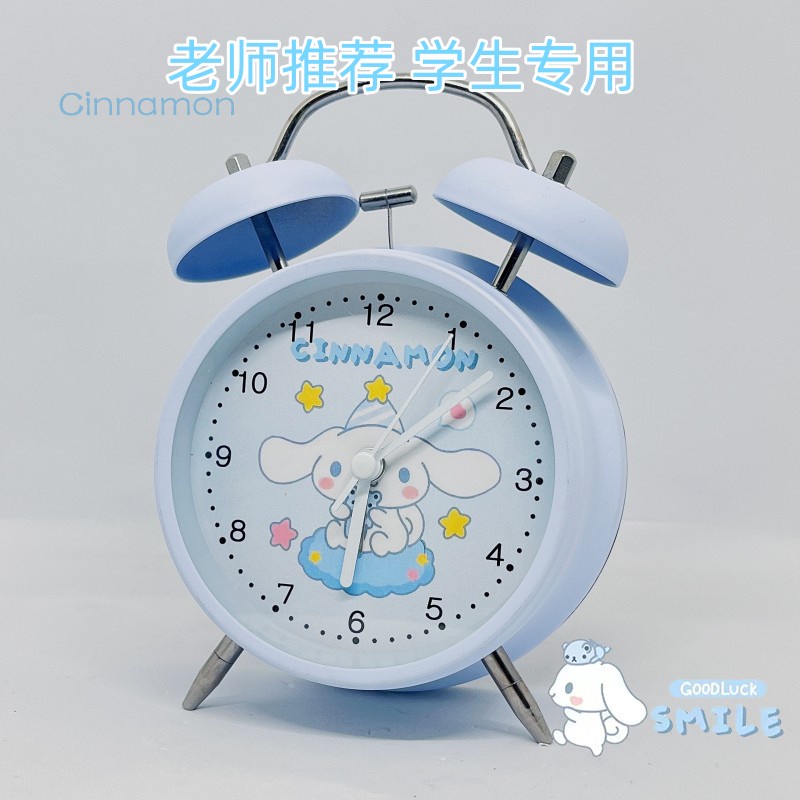 Sanrio Đồng Hồ Báo Thức Âm Thanh Siêu Lớn Hình Hello Kitty Kuromi Cinnamoroll LittleTwinStars Pochacco PompomPurin RLAP