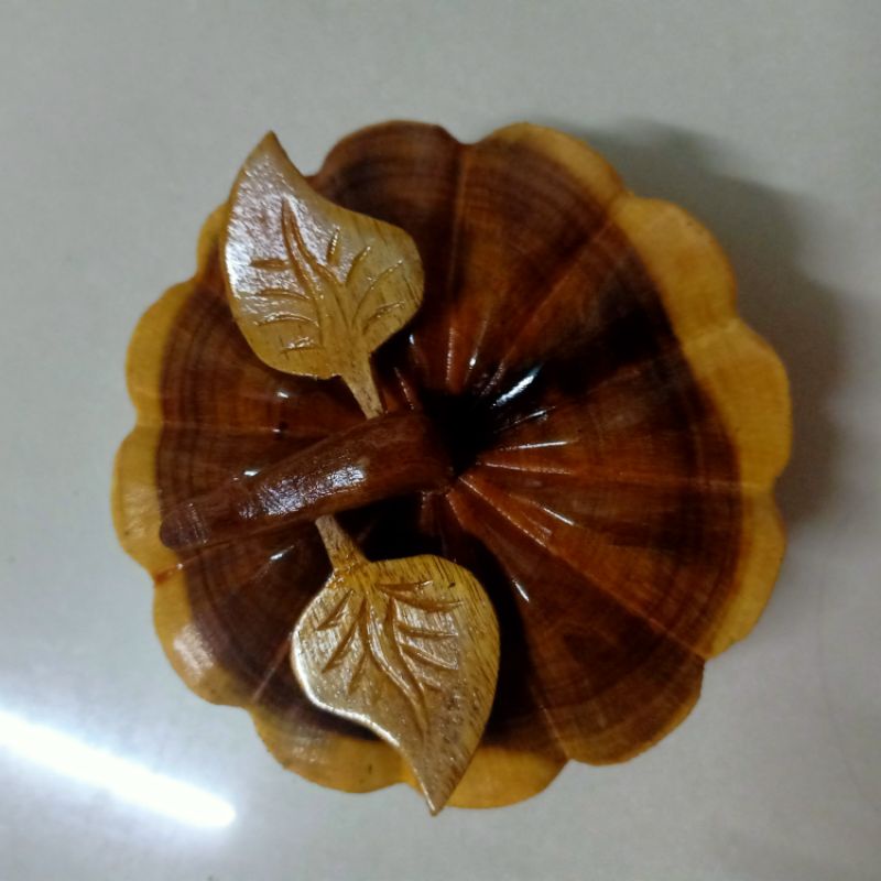 Khay đựng hạt mứt ngày tết.quả bí ngô gỗ 14 cm