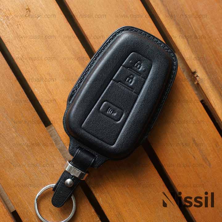 Bao da Toyota Corolla Cross, Altis 2022 - M2 - 3 nút - Da bò vachetta - bao da chìa khoá ô tô