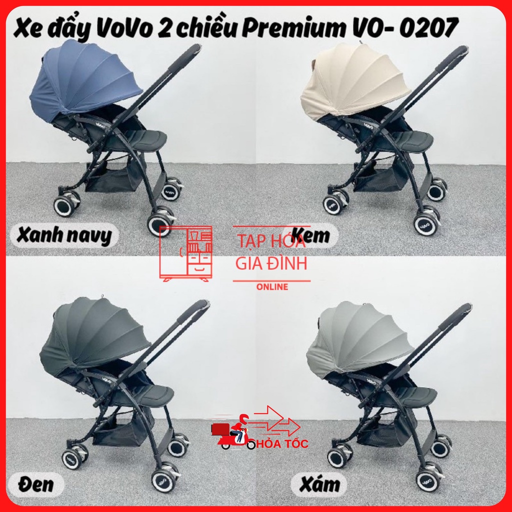 Xe đẩy vovo 2 chiều premium vo - ảnh sản phẩm 1