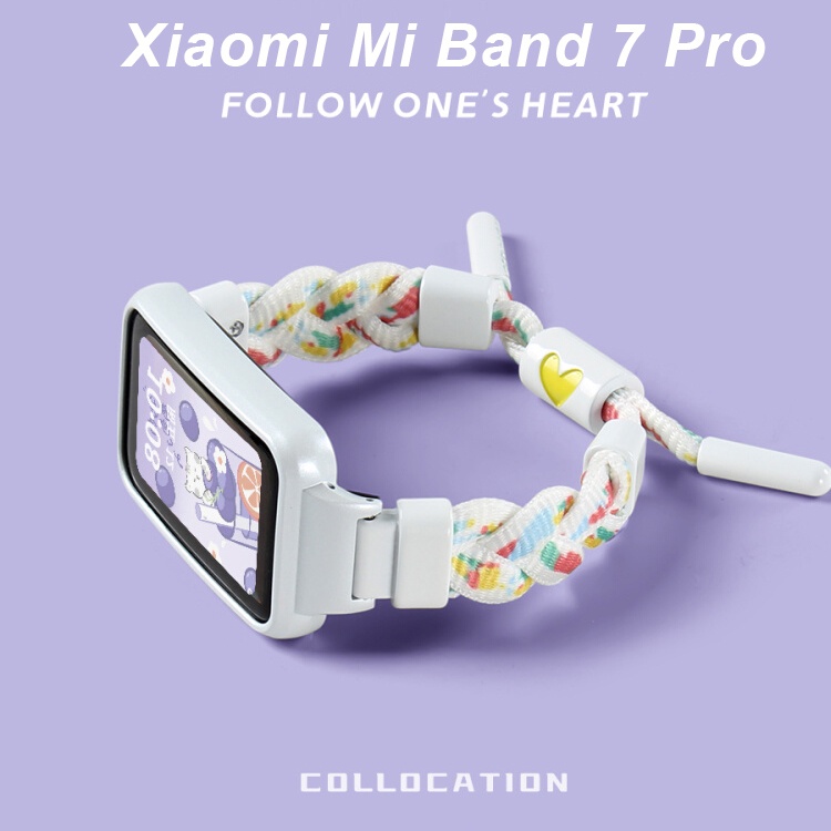 Dây Đeo Nylon Kèm Ốp Bảo Vệ Thời Trang Cho Đồng Hồ Thông Minh Xiaomi Mi Band 7 Pro Band 7 Pro
