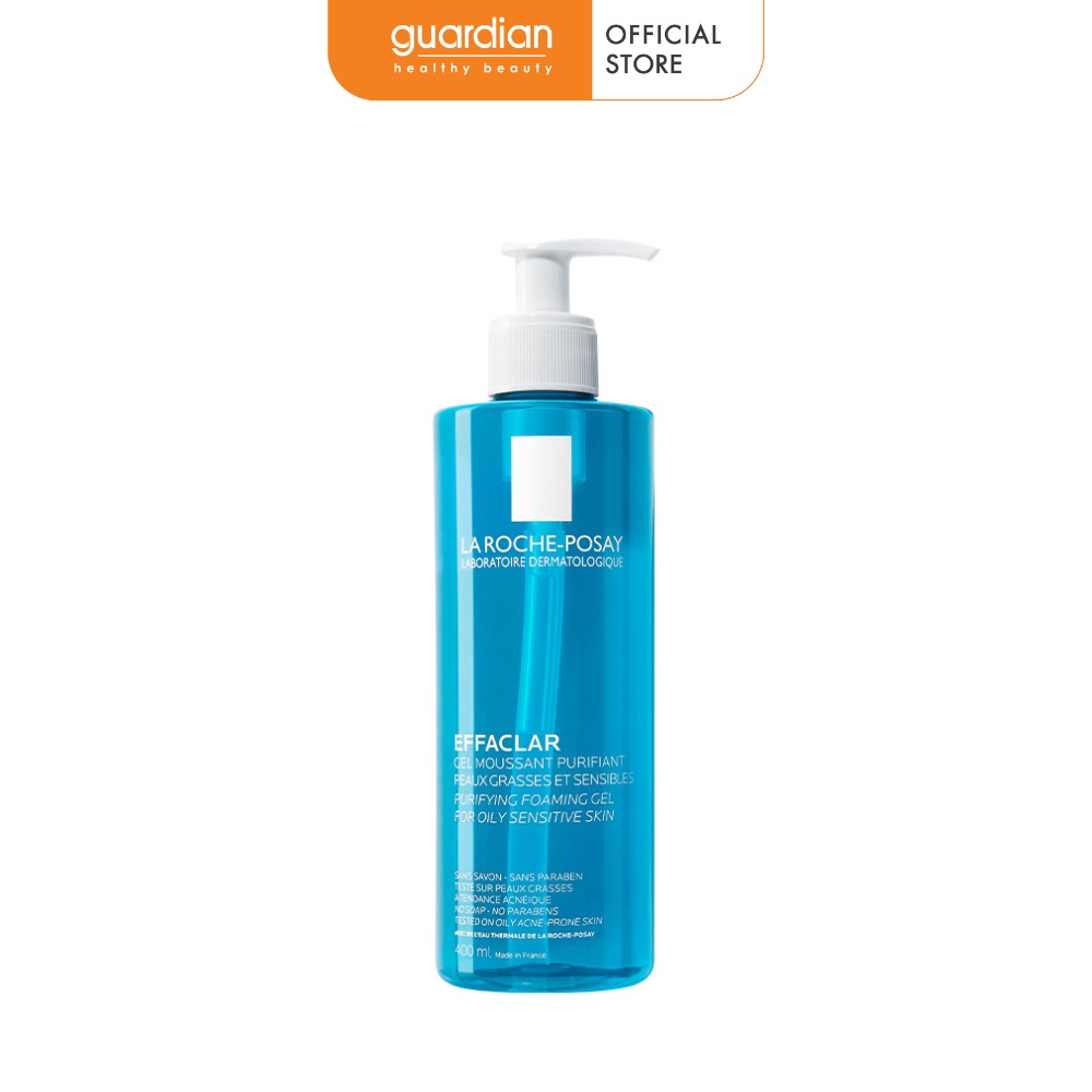Gel rửa mặt tạo bọt giảm nhờn cho da dầu nhạy cảm La Roche-Posay Effaclar Purifying Foaming Gel 400ml