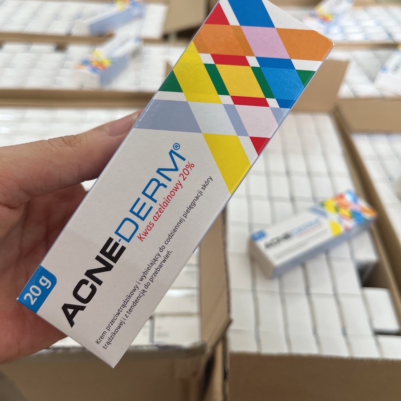 Kem Giảm Mụn Làm Trắng Da Acne Derm 20% Azelaic 20g hàng nội địa balan