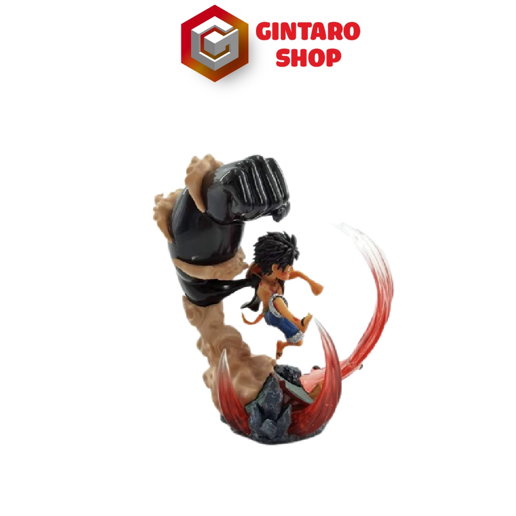 Mô hình One Piece Luffy Gear 3 trên mái nhà, Mô hình Luffy Gear 3 Chibi chi tiết sắc nét Full Box Gintaro Shop