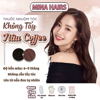 Thuốc Nhuộm Tóc Màu NÂU CÀ PHÊ - NÂU CAFE Không Tẩy | Mina Hairs
