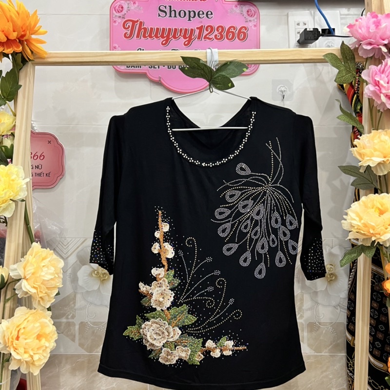 ÁO TRUNG NIÊN  KẾT ĐÁ 50-65kg