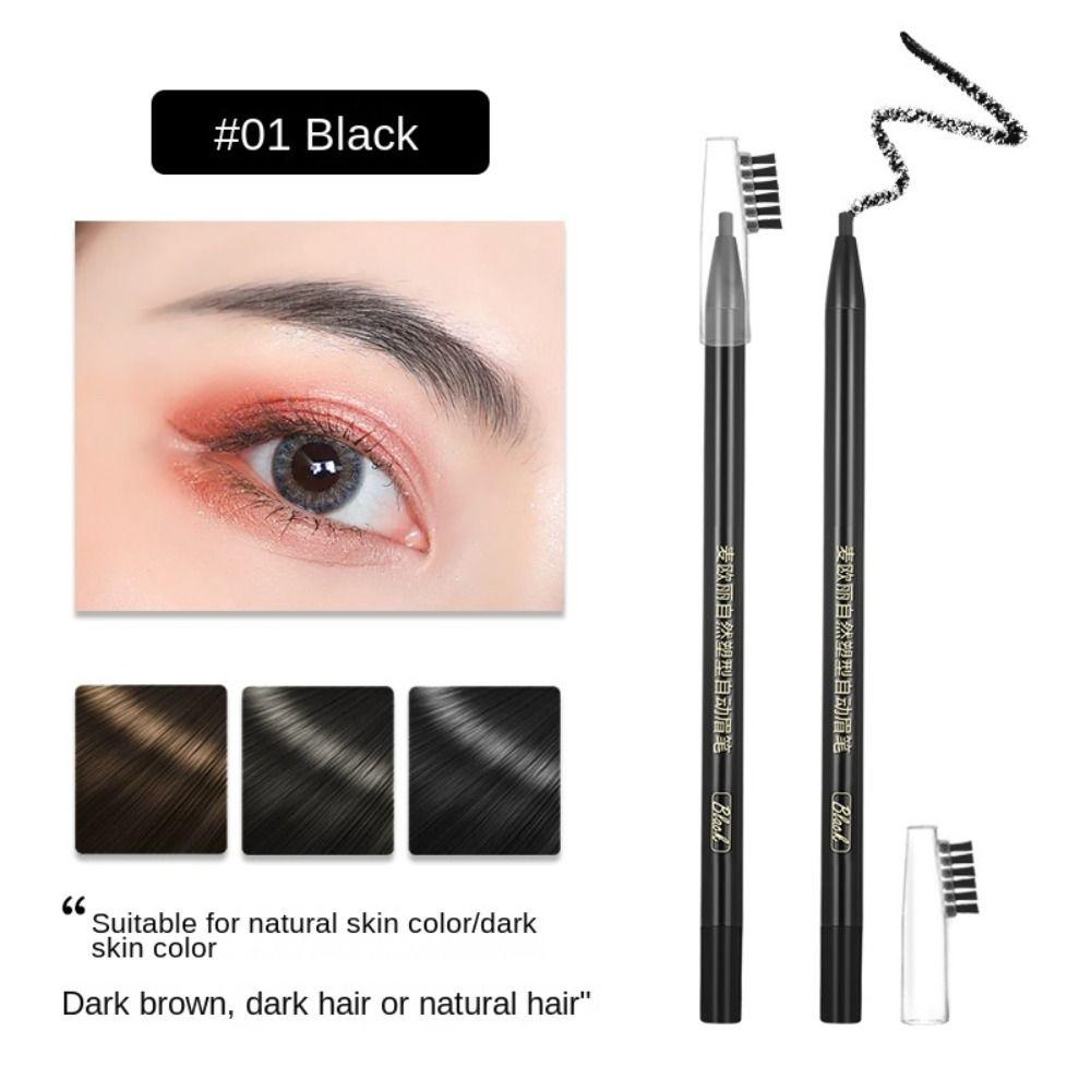 Bút Chì Kẻ Lông Mày Có Đầu Cọ Siêu Nhỏ Lâu Trôi Chống Thấm Nước Malcom Dành Cho Nữ