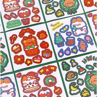[Sỉ 1k] Tấm Sticker Giáng Sinh 10x10cm