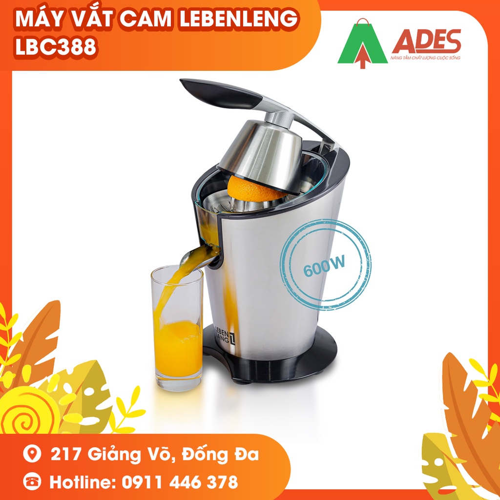 Máy vắt cam LEBENLANG LBC388 - inox cao cấp - công suất 600W