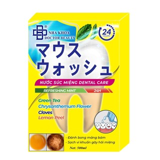 Nước súc miệng Dental Care MUA 2 TẶNG 1 Nước súc miệng sạch mảng bám nha khoa giảm tình trạng ố vàng giảm hôi