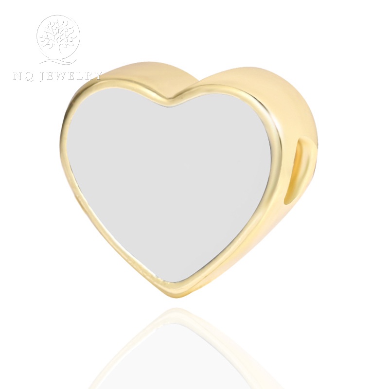 Charm hợp kim bạc hình trái tim - NQ Jewelry
