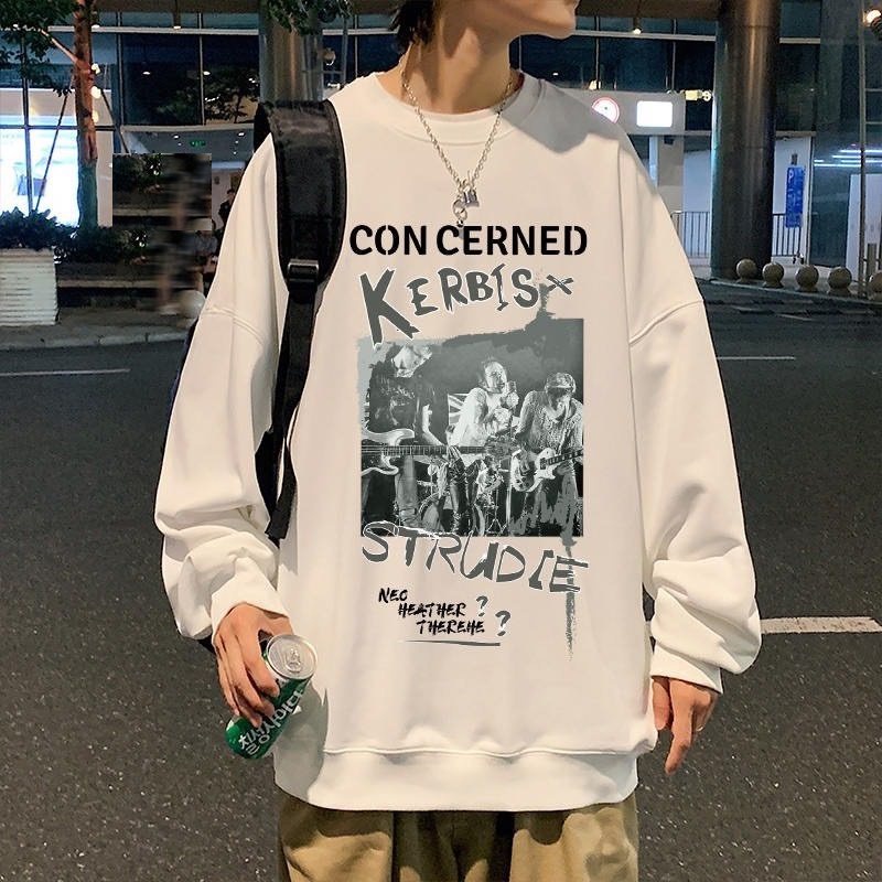 Áo sweater Con Serned Unisex [FREESHIP] Nỉ bông form rộng tay bồng kiểu dáng vintage cá tính đường phố hàn quốc peonyb