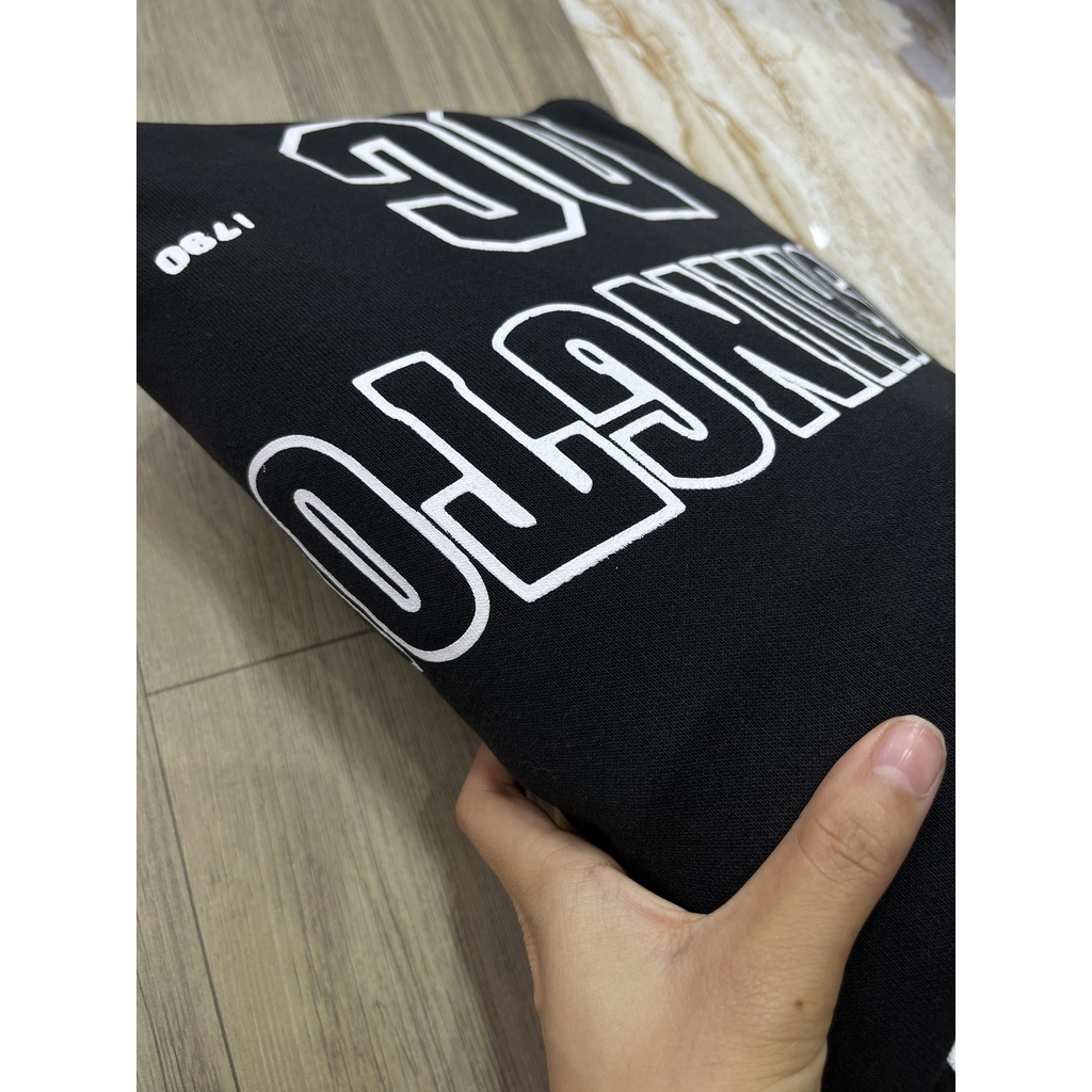 ÁO NỈ HOODIE ĐEN WA.SIN DC 1790