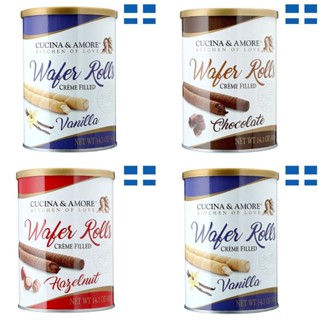 Bánh Quế Cucina & Amore Hy Lạp Vani/Socola/Kem Hazenut Hộp 400G