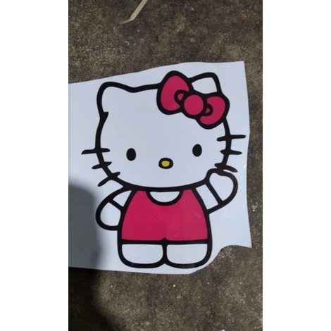 Tem decal Hello Kitty siêu dễ thương dán trang trí xe tải, xe ô tô