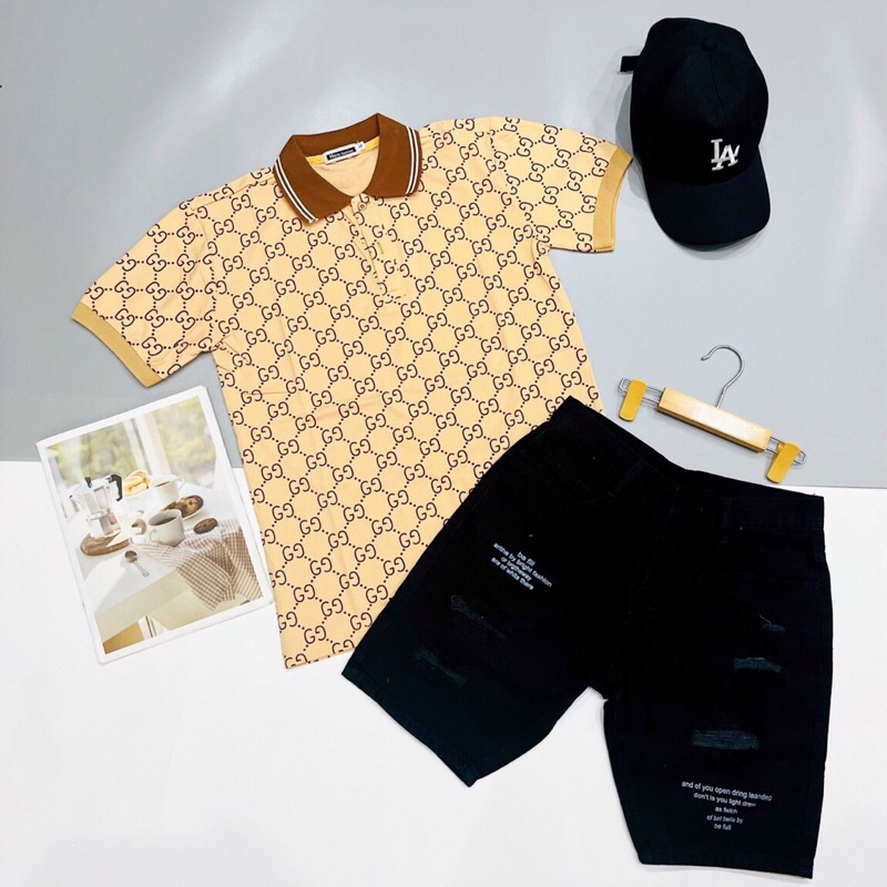 Set đồ nam tự phối Quần jean + áo thun trẻ trung- thời trang- phong cách mẫu mới hot