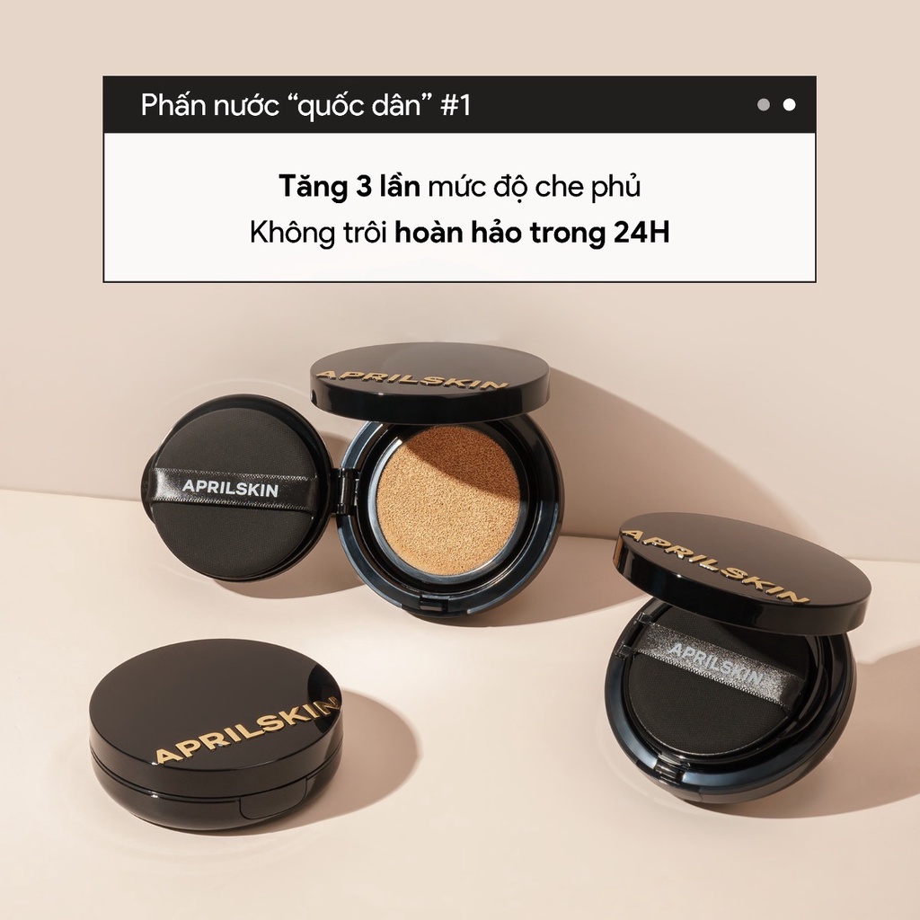 Phấn Nước April Skin Black Magic Snow Cushion Galaxy Edition (15g)