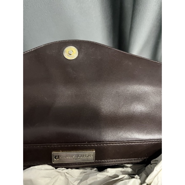 Túi si hiệu CHARLES JOURDAN của Pháp đeo chéo da thật 100%