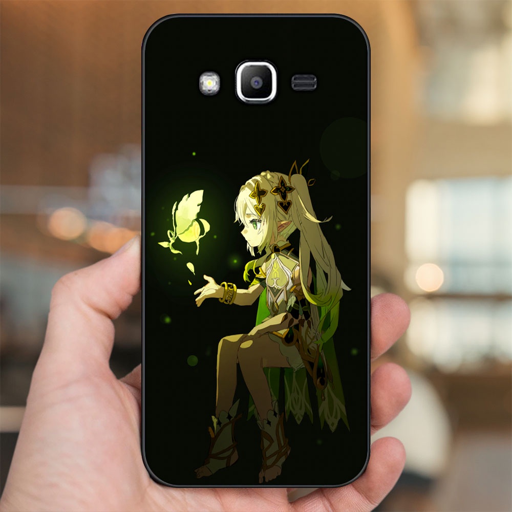 Ốp lưng Samsung J2 Prime, J3 2016, J5 2015 viền đen in hình Nahida Genshin Impact