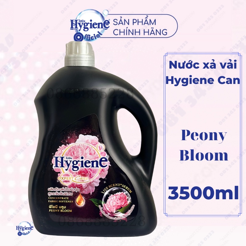 Nước Xả Vải Hygiene 3500ml Expert Care Can Màu Đen Peony Bloom Đậm Đặc