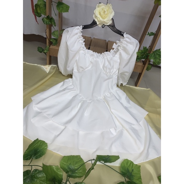 Đầm xoè 2 tầng