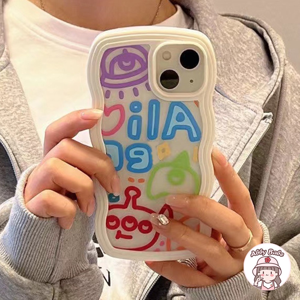 Ốp Điện Thoại TPU Trong Suốt Chống Sốc Họa Tiết Graffiti 3D Cho Iphone 11 7Plus 13 12 11 Pro Max X XS 12 13 XR