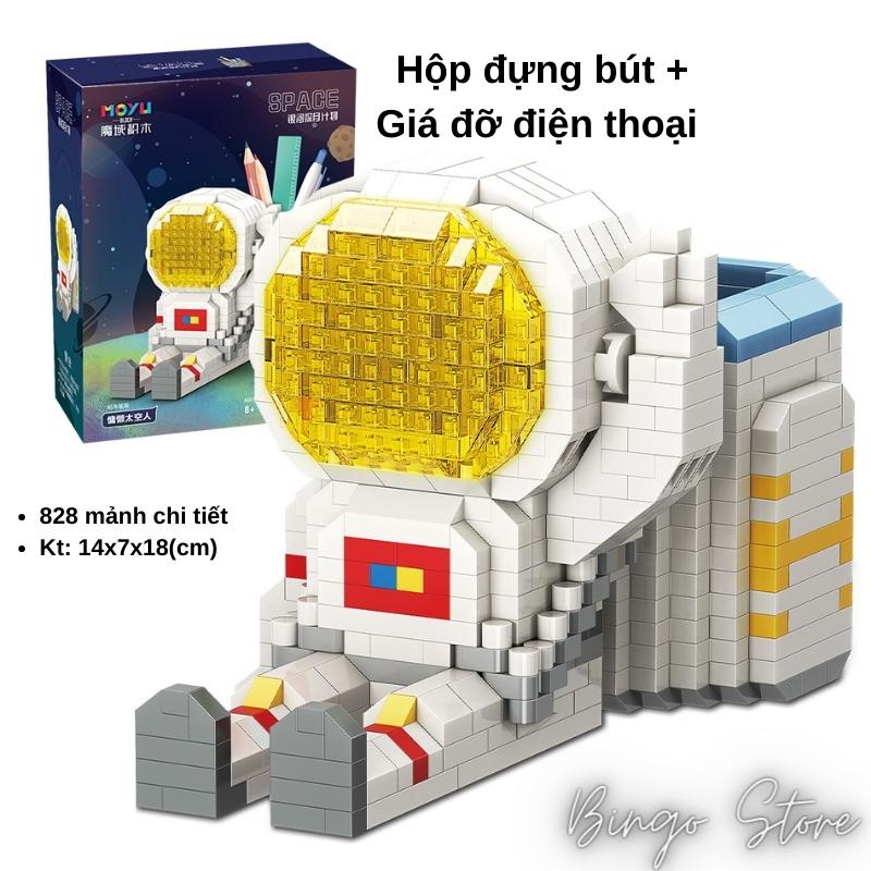 BỘ SƯU TẬP MÔ HÌNH LẮP RÁP HỘP BÚT PHI HÀNH GIA KÈM ĐÈN LED