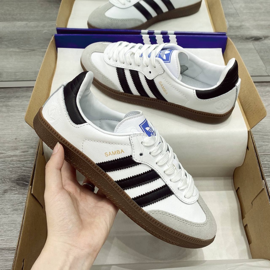 giày thể thao adidas Samba Classic Run White/Black 772109 Men s hottrend 2022