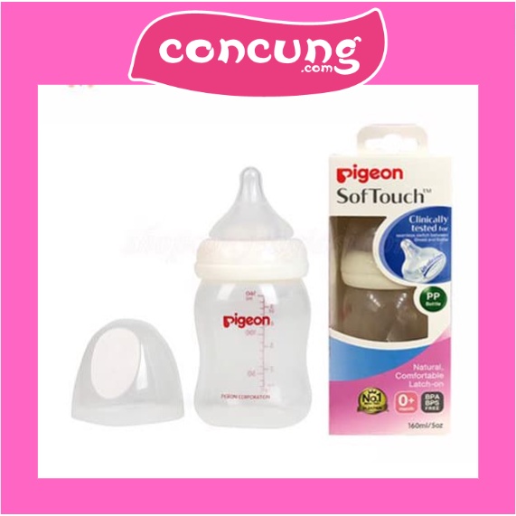 💖💖Bình sữa pigeon PP Plus cổ rộng 160ml/ 240ml cho bé