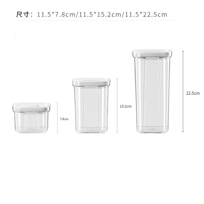 Hộp Nhựa Đựng Thực Phẩm Khô Oenon Trong Suốt Kín Hơi - Dung Tích 600ml 1300ml 2000ml