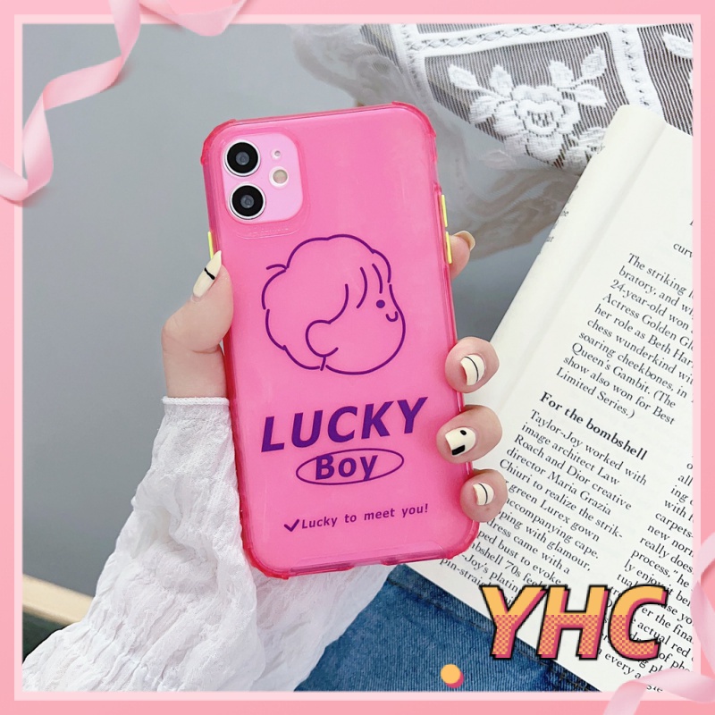 Ốp Điện Thoại Màu Kẹo Hình Bé Trai / Bé Gái Cho iPhone 6 / S6 / 6S / 6splus / 7 / 7plus / 8 / 8plus / X / xr / xs / 11promax-803