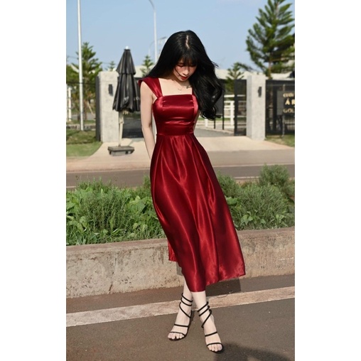 Đầm Xoè Lụa Tay Tiên Dáng Dài CC019