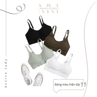 Áo ngực không gọng - Áo lót mặc nhà - Ôm vừa vặn thân thiện cơ thể, sẵn miếng lót dễ tháo lắp