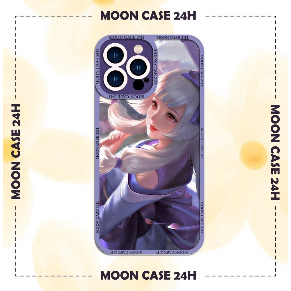Ốp lưng iphone cạnh vuông Moon Case Luna Kimono 7/7plus/8/8plus/x/xs/11/12/13/14pro/max/plus/promax