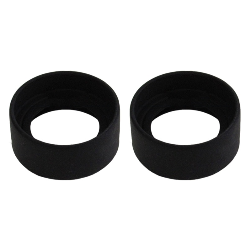 2 Kính Hiển Vi Cao Su Màu Đen Đường Kính 33 / 36mm