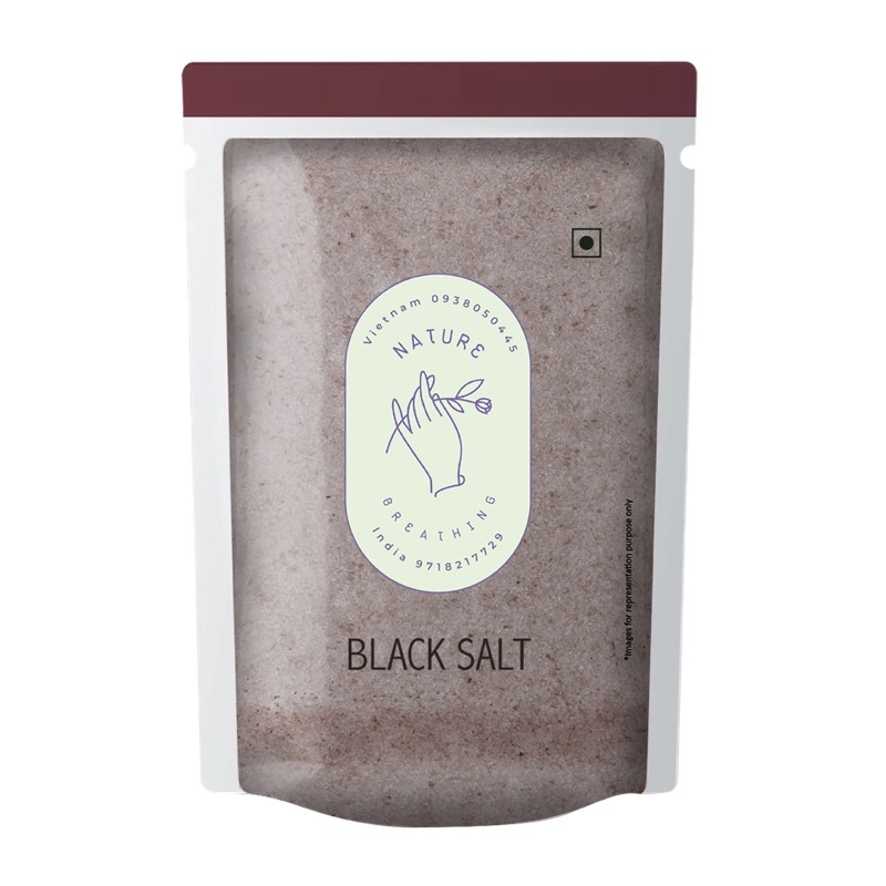 Muối Đen Himalaya (Black Salt-Kala Namak) Nguyên Chất 100% Ăn Liền Từ Ấn Độ - Dùng Hỗ Trợ Tiêu Hoá Theo Khoa Học Ayu