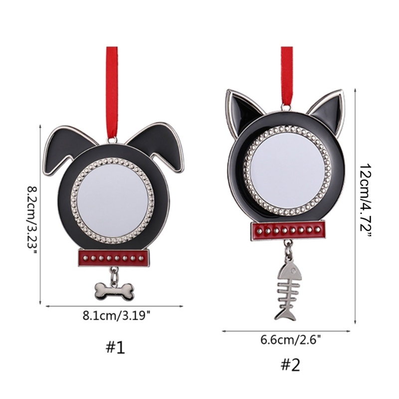 Mojito Khay Đựng Mặt Dây Chuyền Bezel Hình Đầu Chó Mèo Dễ Thương