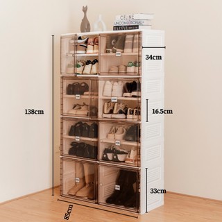 Hộp để giày dép gấp gọn enbox sức chứa 28 đôi giày