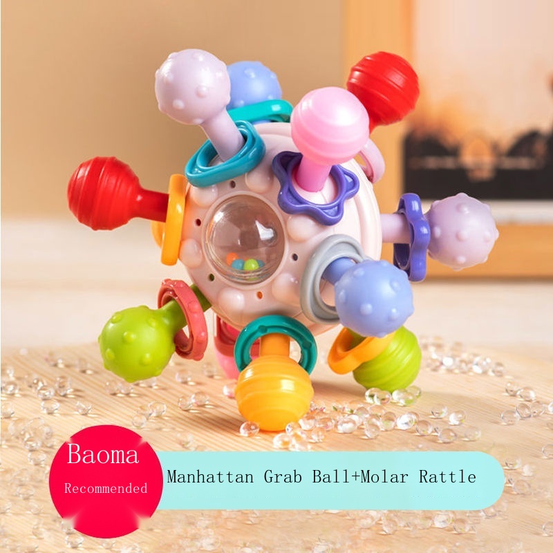 Đồ Chơi Lắp Ráp Quả Bóng Nguyên Tử 5 Tháng Tuổi Giáo Dục Sớm Cho Bé 0-1 - 6 Tháng Tuổi