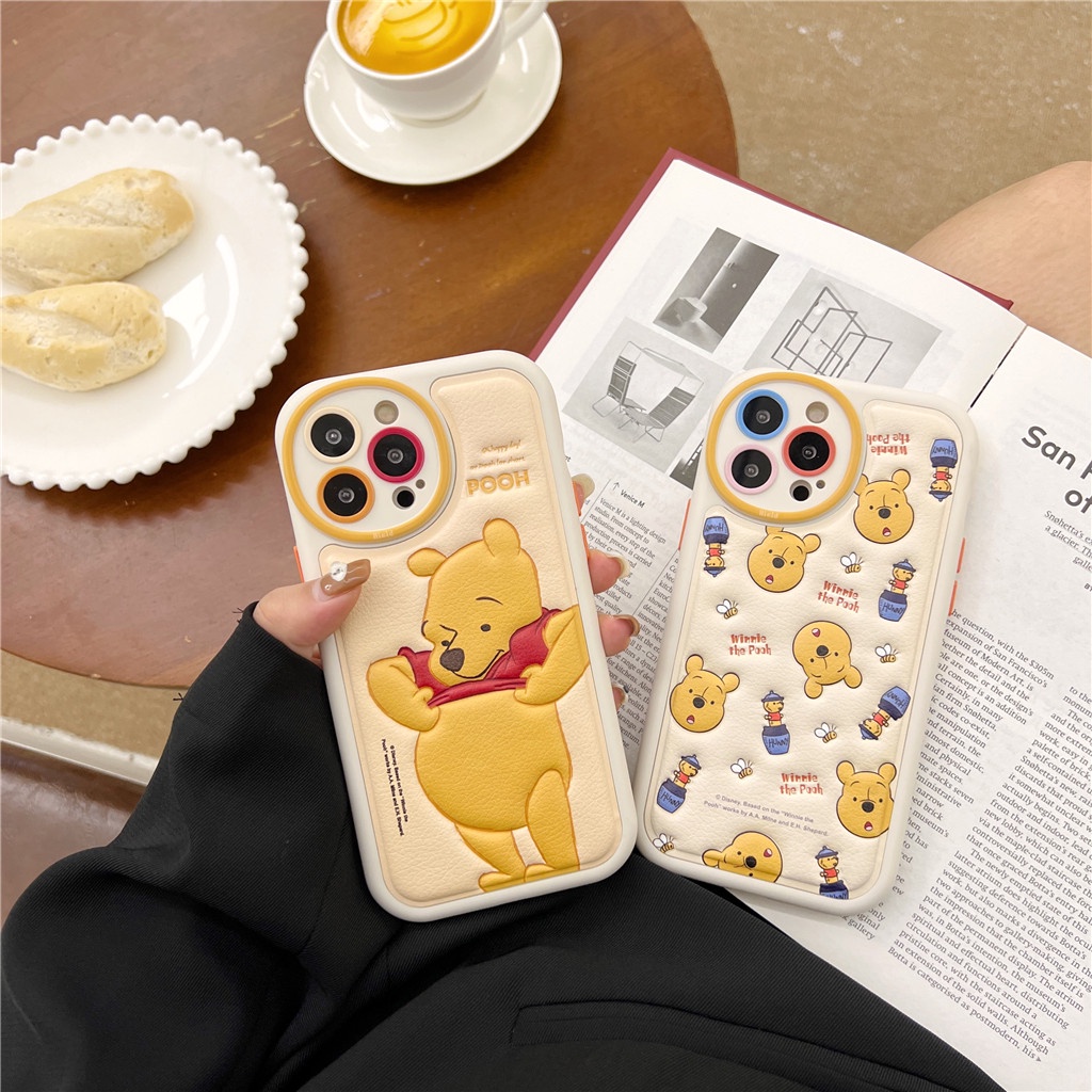 Ốp Điện Thoại Da Viền tpu Dẻo In Họa Tiết Hoạt Hình Góc Tròn Cho iphone 15 pro max 14 pro max 13 pro max 12 pro max