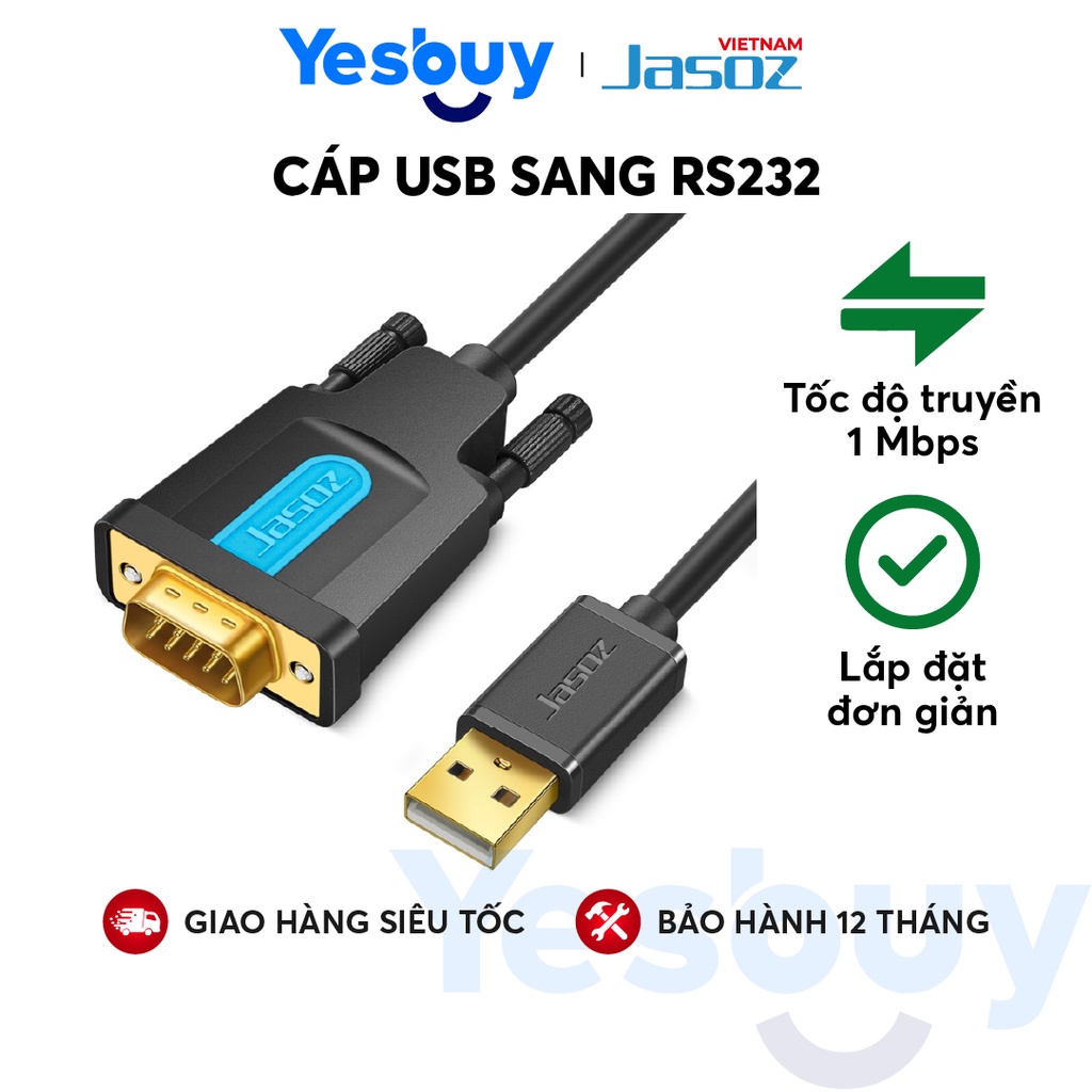 Cáp USB sang RS232 JASOZ I103 - Hàng chính hãng - Bảo hành 18 tháng