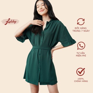 Váy sơ mi tay lỡ phong cách Hàn Quốc Red Shop 29013