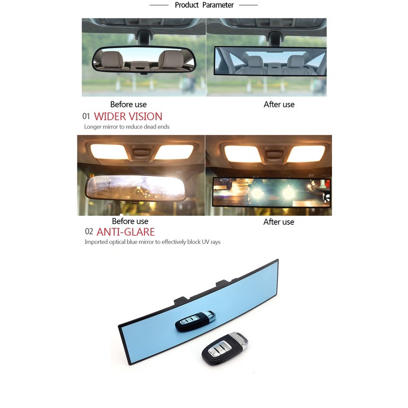 Gương Chiếu Hậu Góc Rộng Chống Chói Lóa Chuyên Dụng Dành Cho Xe Ô Tô