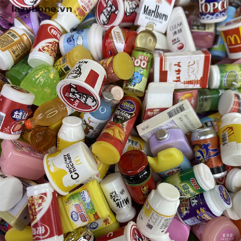 Set 5 Đồ Ăn Nhanh Mini Dễ Thương Cho Nhà Búp Bê